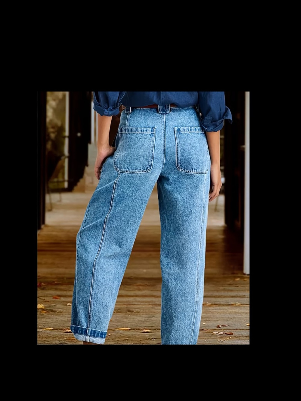 HME Makeover Essentials Light Blue Wide Leg Jeans medium or 6 NEW - Picture 2 of 11